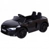 Masina electrica pentru copii, Audi R8, telecomanda, scaune piele ecologica, neagra