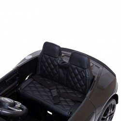 Masina electrica pentru copii, Audi R8, telecomanda, scaune piele ecologica, neagra