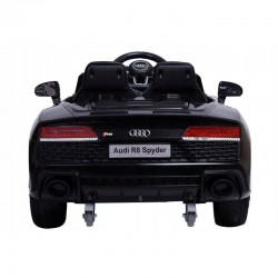 Masina electrica pentru copii, Audi R8, telecomanda, scaune piele ecologica, neagra