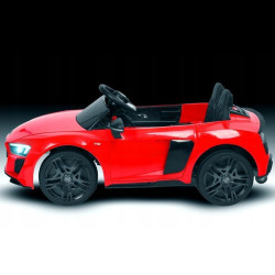 Masina electrica copii, Audi R8, telecomanda, radio Bluetooth, centuri siguranta