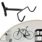 Suport bicicleta, fixare doua carlige, depozitare pe perete, otel, negru Suport bicicleta, fixare doua carlige, depozitare pe perete, otel, negru