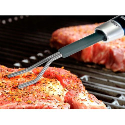 Termometru digital pentru carne, 2 functii, afisaj iluminat LED, sonda