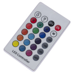 Taburet tip cub, 35x35 cm, iluminare in 16 culori, 4 moduri, telecomanda