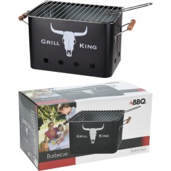 Gratar rectangular pe carbuni, portabil, grilaj detasabil, dimensiuni compacte