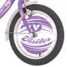 Bicicleta 12 inch, cos cumparaturi, scaun centura papusi, Fair Pony mov