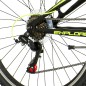 Bicicleta MTB 26 inch, 18 viteze schimbator Shimano, amortizoare, frane pe saboti, Explorer verde neon