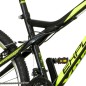 Bicicleta MTB 26 inch, 18 viteze schimbator Shimano, amortizoare, frane pe saboti, Explorer verde neon