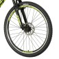 Bicicleta MTB 26 inch, 18 viteze schimbator Shimano, amortizoare, frane pe saboti, Explorer verde neon