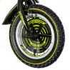 Bicicleta 16 inch, 2 roti ajutatoare, frana V-Brake, Footbal, galben neon