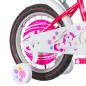 Bicicleta roti 16 inch, cos si scaun papusi, roti ajutatoare, Fair Pony roz Bicicleta roti 16 inch, cos si scaun papusi, roti ajutatoare, Fair Pony roz