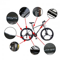 Bicicleta MTB roti 26 inch, frane pe disc, 21 viteze, cadru otel 17", negru-gri, RESIGILAT