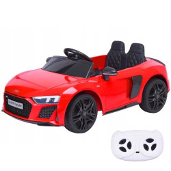 Masina electrica copii, Audi R8, telecomanda, radio Bluetooth, centuri siguranta