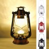 Felinar retro, 16 LED-uri alb cald, maner transport, agatatoare, metal