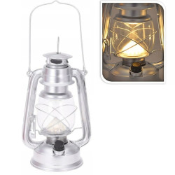 Felinar retro, 16 LED-uri alb cald, maner transport, agatatoare, metal