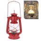 Felinar retro, 16 LED-uri alb cald, maner transport, agatatoare, metal Felinar retro, 16 LED-uri alb cald, maner transport, agatatoare, metal