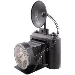 Ceas de masa, forma aparat fotografiat, stil retro, metal