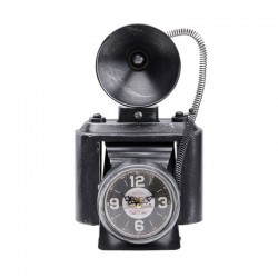 Ceas de masa, forma aparat fotografiat, stil retro, metal
