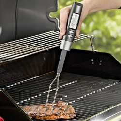 Termometru digital pentru carne, 2 functii, afisaj iluminat LED, sonda