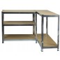 Raft metalic, set 2 bucati 180x90x30 cm, sarcina maxima 875 kg, 5 nivele Raft metalic, set 2 bucati 180x90x30 cm, sarcina maxima 875 kg, 5 nivele