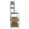 Raft metalic 180x100x30/60 cm, 5 nivele placi MDF