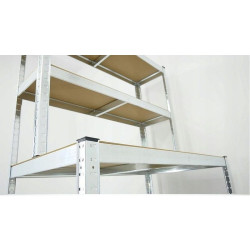 Raft metalic 180x100x30/60 cm, 5 nivele placi MDF