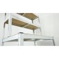 Raft metalic 180x100x30/60 cm, 5 nivele placi MDF Raft metalic 180x100x30/60 cm, 5 nivele placi MDF