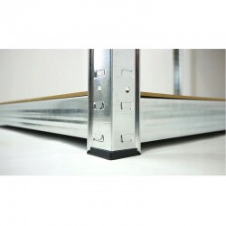 Raft metalic 180x100x30/60 cm, 5 nivele placi MDF