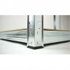 Raft metalic 180x100x30/60 cm, 5 nivele placi MDF