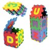 Covor tip puzzle, 36 piese din spuma moale, litere si cifre, 0.8 mp, multicolor