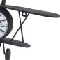 Ceas forma avion, retro, decorativ, metal Ceas forma avion, retro, decorativ, metal