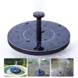 Fantana cu incarcare solara, 4 duze, jet 40 cm, diametru 13 cm, IPX8