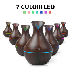 Difuzor cu ultrasunete pentru aromaterapie, umidificare, 130ml, USB, 15x9.5cm