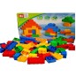 Cuburi de construit, 76 piese colorate, plastic, 3 ani+ Cuburi de construit, 76 piese colorate, plastic, 3 ani+
