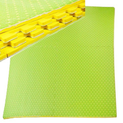 Covor tip puzzle, spuma EVA, 60x60 cm, 2 fete, 4 piese, verde