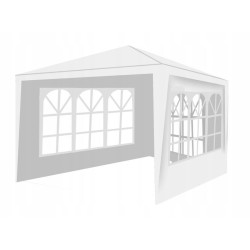 Cort 3x3 m, folie PE 100g/mp, 4 pereti, ferestre, cadru otel, accesorii montare