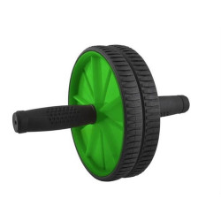 Roata dubla pentru exercitii, saltea, manere antiderapante, diametru 17.5 cm