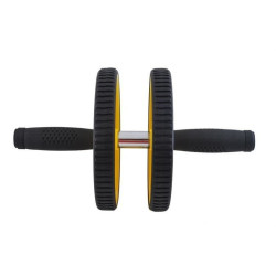 Roata dubla pentru exercitii, saltea, manere antiderapante, diametru 17.5 cm
