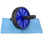 Roata dubla pentru exercitii, saltea, manere antiderapante, diametru 17.5 cm Roata dubla pentru exercitii, saltea, manere antiderapante, diametru 17.5 cm