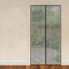 Plasa anti-insecte, pentru usa, 100x220 cm, inchidere magnetica, negru