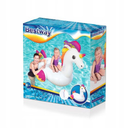 Saltea gonflabila Unicorn, pentru copii, manere, sarcina maxima 45 kg