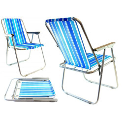 Scaun pliabil, cotiere, sarcina 100 kg, cadru otel