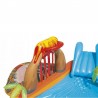 Piscina gonflabila Insula cu vulcan 265x265x104 cm, pulverizator, tobogan
