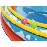 Piscina gonflabila Insula cu vulcan 265x265x104 cm, pulverizator, tobogan