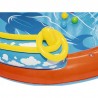 Piscina gonflabila Insula cu vulcan 265x265x104 cm, pulverizator, tobogan