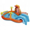 Piscina gonflabila Insula cu vulcan 265x265x104 cm, pulverizator, tobogan