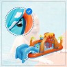 Piscina gonflabila Insula cu vulcan 265x265x104 cm, pulverizator, tobogan