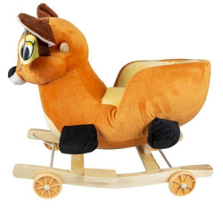 Balansoar pentru bebelusi, figurina Caprioara, roti deplasare, centura siguranta