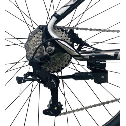 Bicicleta Mountain Bike 27.5 inch, aluminiu, frane hidraulice, 27 viteze, negru, Genio