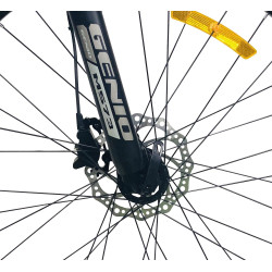 Bicicleta Mountain Bike 27.5 inch, aluminiu, frane hidraulice, 27 viteze, negru, Genio
