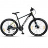 Bicicleta Mountain Bike aluminiu, 27.5 inch, schimbator 27 viteze, frane hidraulice pe disc, Genio